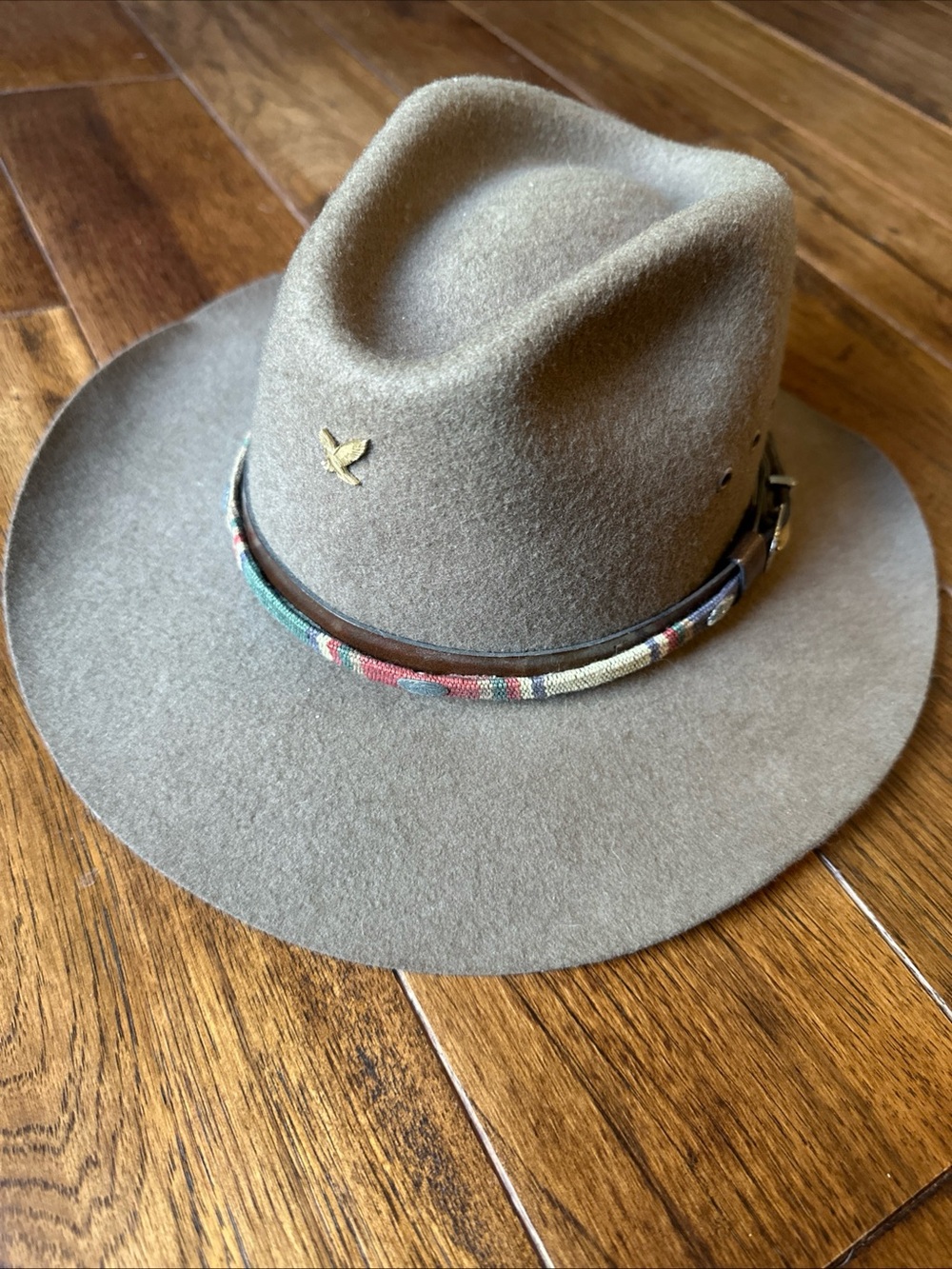 dorfman pacific hat Chestnut Brown Wool Fedora Made In USA Adorned Vintage